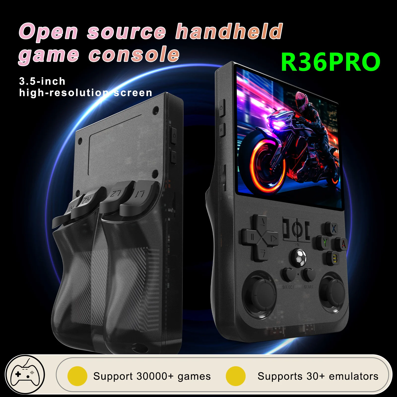 R36 Pro Retro Handheld Console - Features and Details